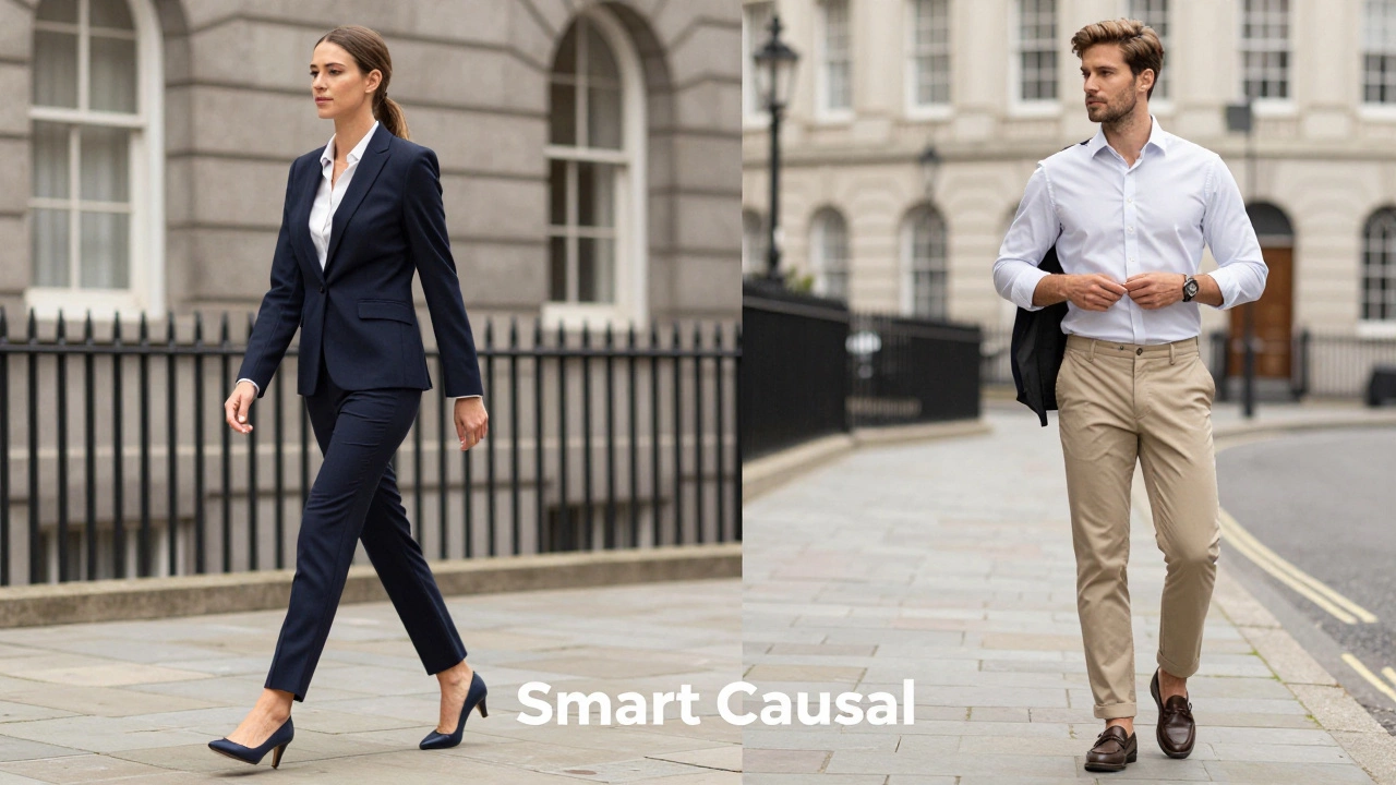 Professionals in smart casual and business formal attire in Dublin